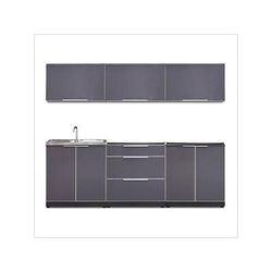 NewAge Outdoor Kitchens Aluminum Slate 6-Piece Outdoor Kitchen Set (No Countertop)