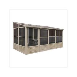 Gazebo Penguin 8 ft. x 16 ft. Florence Solarium with Polycarbonate Roof (Sand)