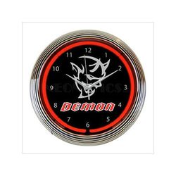 Neonetics 15-Inch Dodge SRT Demon Red Neon Clock