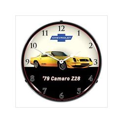 Collectable Sign and Clock 1979 Z28 Camaro Backlit Wall Clock