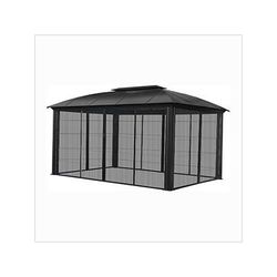 Paragon Outdoor 11 x 16 ft. Siena Hard-Top Dome Gazebo with Sliding Screen
