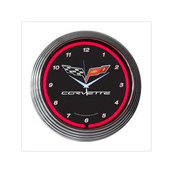 Neonetics 15-Inch Corvette C6 Neon Clock