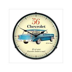 Collectable Sign and Clock 1956 Chevrolet Nomad Backlit Wall Clock