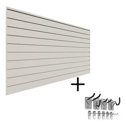 Proslat 8' x 4' PVC Wall Slatwall Mini Bundle (Sandstone)