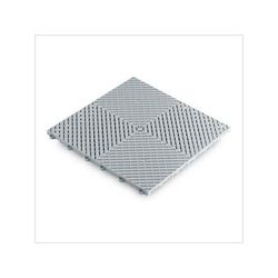 Swisstrax Ribtrax Smooth Pro Pearl Silver Garage Floor Tile (6-Pack)