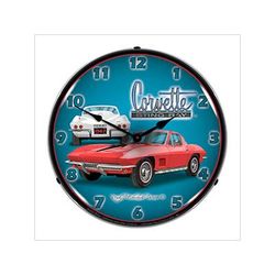Collectable Sign and Clock 1967 Corvette Stingray Backlit Wall Clock