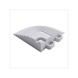 Swisstrax Pro Arctic White Garage Floor Tile Corner (4-Pack)