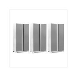 NewAge Garage Cabinets 3 x PRO Series Platinum 42 in. Multi-Use Locker
