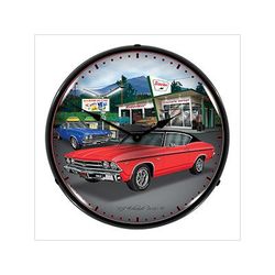 Collectable Sign and Clock 1969 Chevelle Backlit Wall Clock