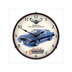 Collectable Sign and Clock 1987 Buick Grand National Backlit Wall Clock
