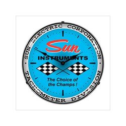 Collectable Sign and Clock Sun Instruments The Choice of the Champs Backlit Wall Clock
