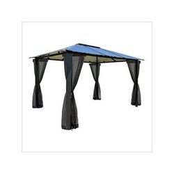 Paragon Outdoor 10 x 12 ft. Durham Hard-Top Gazebo with Mosquito Netting
