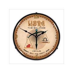 Collectable Sign and Clock Pisces Backlit Wall Clock