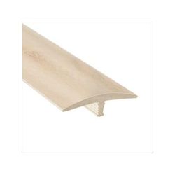 NewAge Garage Floors White Oak Vinyl 46-Inch T-Molding Transition Strip