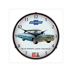 Collectable Sign and Clock 1964 Impala Backlit Wall Clock