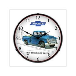 Collectable Sign and Clock 1957 Chevrolet Truck Backlit Wall Clock