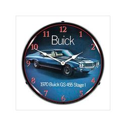 Collectable Sign and Clock 1970 Buick GS 455 Backlit Wall Clock