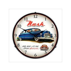 Collectable Sign and Clock 1950 Nash Backlit Wall Clock