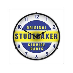 Collectable Sign and Clock Original Studebaker Service Parts Backlit Wall Clock