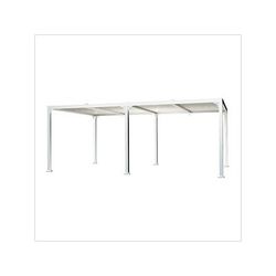 Paragon Outdoor 12 x 20 ft. Novara Louvered Pergola (White)
