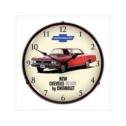 Collectable Sign and Clock 1966 Chevelle SS 396 Backlit Wall Clock