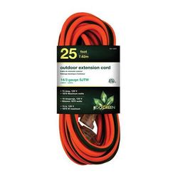 GoGreen Power 15A 125V Outdoor Extension Cord (25', Orange) GG-13825