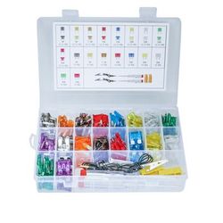 306pcs Automotive Fuse Blade Medium And Small Mini Plug-in Fuse Blade Test Pen Set