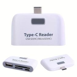 Multifunctional Smart 4 In 1 Laptop Pc Durable Phone Tf With Micro Usb Charge Port Usb 3.1 Universal Type C Adapter Otg Card Reader