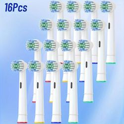 8/16/40pcs Replacement Toothbrush Heads Suitable For Oral B, Electric Toothbrush Heads Brush Heads Suitable For Oral Replacement Heads Refill Pro-health/pro 500/1000/1500/3000/3757/5000/7000/7500/8000