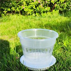 2pcs, Flower Pot Prevent Rotten Root Controller Setting Basket Root Control Pot Butterfly Orchid Orchid Orchid Flower Special Plastic Breathable