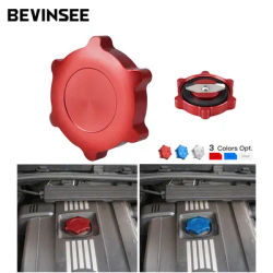 BEVINSEE Oil Filler tappo di tenuta del collo in alluminio per BMW E46 E90 E92 E60 E36 E39 E30 Z4