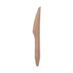 Eco Products EP-S211 6 1/2" Disposable Knife - Birch Wood, Brown