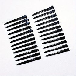24pcs Solid Color Simple Hair Clip Duck Billed Clip Diy Basic Hair Accessories For Women