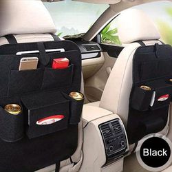 1pc Ldq Felt Car Seat Storage Bag - Perfect For Storing Interior Supplies, Goods & More - Backrest Mounted For Small Business Owners/shops/retailers