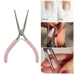 Acrylic Nails Pincher Quick Building Extension Tips Clips Manicure Tools Nail Shaping Tweezers C Curve Pinching Tool Uv Gel Mold