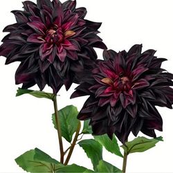 1pc, Silk Flowers Artificial Flowers For Outdoors Indoors And Tall Vases Holiday Decor Supplies Party Decor Supplies (dark Plum Purple)