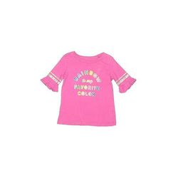 Carter's Short Sleeve Top Pink Ruffles Tops - Kids Girl's Size 5