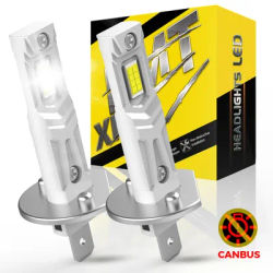 BMTXMS 2Pcs 12000LM H1 lampadina per fari a LED H1 LED Canbus fendinebbia per Auto Fanless Wireless