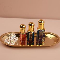 3pcs/set Perfume Roller Bottles 3/6/12ml Empty Refillable Glass Roll On Bottle Essential Oil Container Travel Accessories