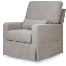 Namesake Crawford Pillowback Comfort Swivel Glider - Performance Grey Eco-Weave