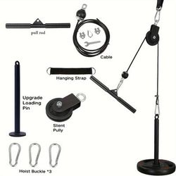 TEMU High Position Pull-down Rope Set Biceps Fitness Equipment Home Gym