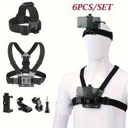 TEMU 6-piece Sports : Suitable For /phone/ And Other Action Cameras Phone Holder Accessories