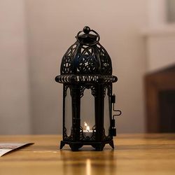 TEMU 1pc Moroccan Style Candle Lantern, Vintage Candle Holder For Events, Parties And Wedding Decor