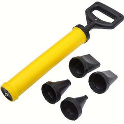 TEMU Newshark Mortar Grouting Sprayer Tool With 4 Interchangeable Nozzles – Handle Caulking, Lime & Cement Application In Construction Projects