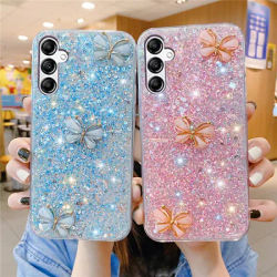 3D Butterfly Bling Glitter Case For Samsung Galaxy A55 A35 A15 A05S A25 5G A24 A34 A54 A14 A13 A23