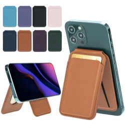 Magnetic Folding Wallet Card Holder Leather Case for Magsafe IPhone 14 13 15 16 Pro Max 12 Plus 15Pro 16Pro Macsafe Stand Cover