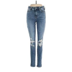 American Eagle Outfitters Jeans - Mid/Reg Rise: Blue Bottoms - Women's Size 4