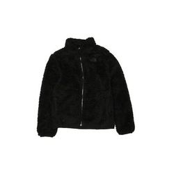 The North Face Fleece Jacket: Black Solid Jackets & Outerwear - Kids Girl's Size 7