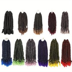 10 Inch Box Braid Crochet Hair With Curly Ends Short Bob Crochet Bohemian Box Braids Crochet Box Braid Hair Extensions For Women