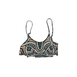 Breathe by Body Glove Swimsuit Top Green Aztec or Tribal Print Swimwear - Women's Size Large